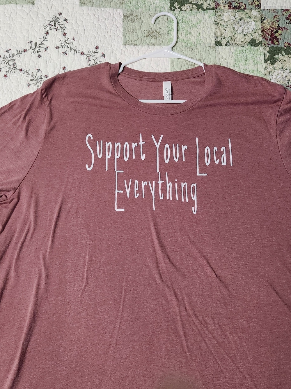 Bella Canvas Dusty Rose  Crewneck T‑Shirt